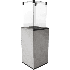 Terrassenheizer Patio Quarzsinter Oxide Grigio automatische Steuerung 8,2kW