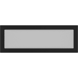 Lüftungsgitter 17x49 schwarz