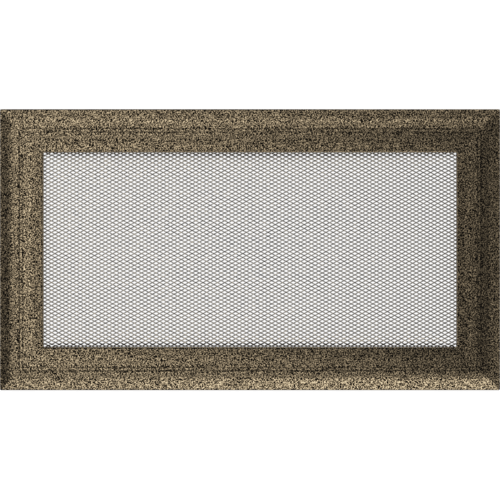Kratka wentylacyjna kominkowa Oskar 17x30 czarno-złota
