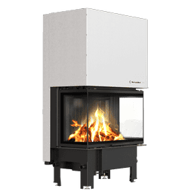 Ocelový krb KRATKI REGNOR 800/400 Muntin 8 kW Ø 200 černý thermotec