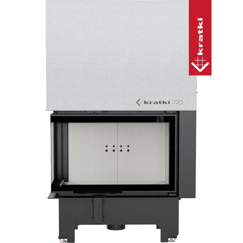 Steel fireplace KRATKI VNL 810/410 14 kW Ø 200 Lift-up