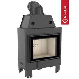 Kominek powietrzny stalowy KRATKI MBM 10 kW Ø 200 double glass
