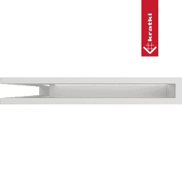 Vent Cover LUFT corner left 60x40x6 white