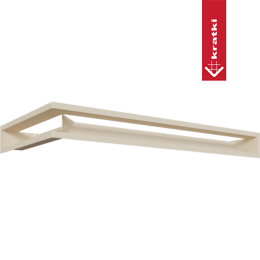 Capac aerisire LUFT colt dreapta 40x80x9 crem
