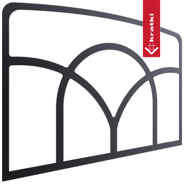 Dekorativt gjennombrudd "M" for ovner