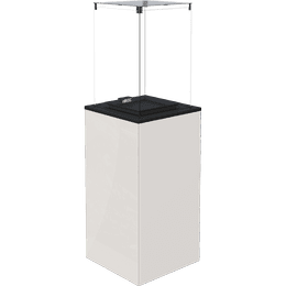 Patio gāzes sildītājs Patio Mini stikla panelis Balts manuāls 8,2 kW