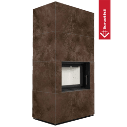 Murspis Kratki FLOKI BOX Ø 160 8 kW kvartskomposit Oxide Moro