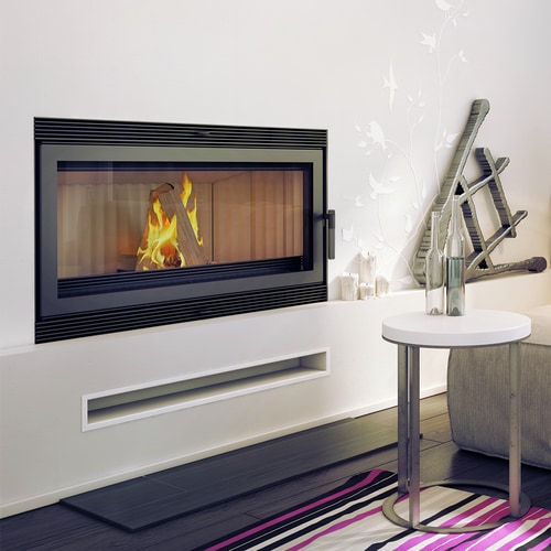 Steel fireplace BLANKA 16 kW Ø 200