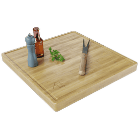 Plateau de table en bois pour brasero Quadrum