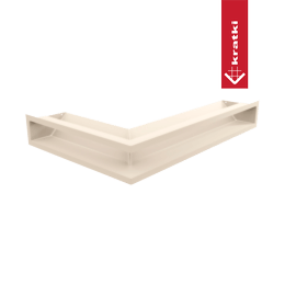 Ventildeksel LUFT hjørne høyre 40x60x9 krem