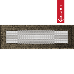 Lüftungsgitter Oskar 11x32 schwarz und gold