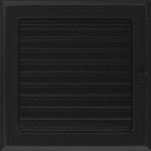 Vent Cover Oskar 22x22 black with blinds