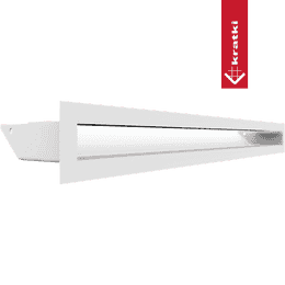 Ventilkåpa LUFT 6x60 vit Slim