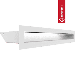 Lüftungsgitter LUFT 6x40 weiß Slim