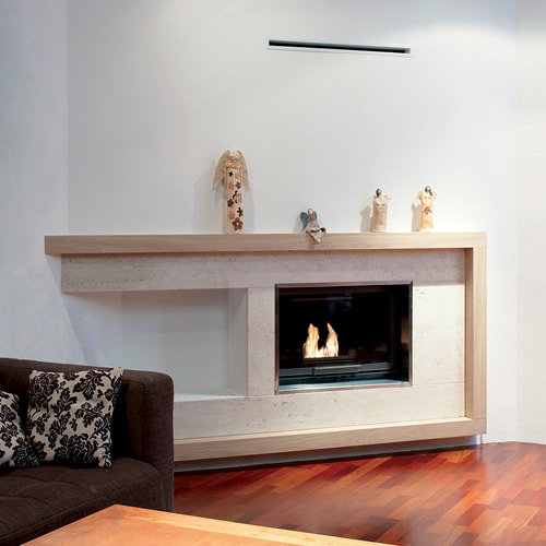 Focar semineu din fonta KRATKI OLIWIA 16 kW Ø 200 deschidere verticala