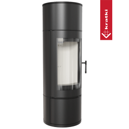 Poêle à bois en acier KRATKI ANTARES Ø 150 10kW porte à fermeture automatique