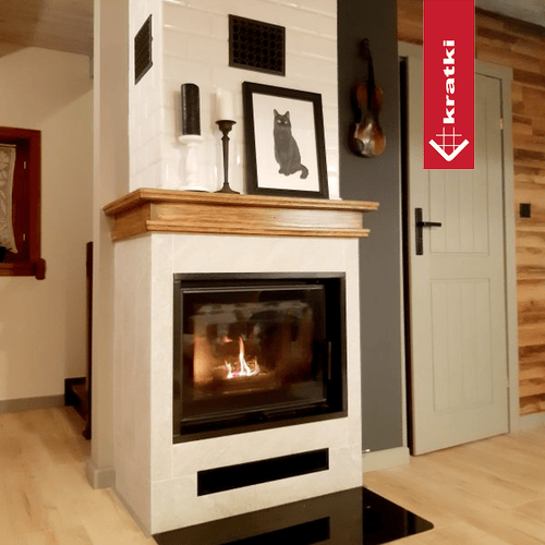 Cast iron fireplace KRATKI ZUZIA ECO 12 kW Ø 200 | Kratki