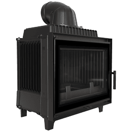 Kamineinsatz Gusseisen KRATKI FRANEK DECO 12 kW Ø 200