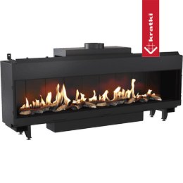 Gas Fireplace KRATKI LEO 200 front facing propane butane ∅ 130/200 14 kW