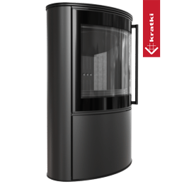 Stalowy piec wolnostojący BJORN Ø 150 7kW czarny termotec