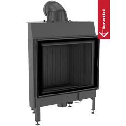 Oceľový krb KRATKI NADIA 13 kW Ø 200 čierny thermotec