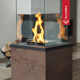 Plinska grijalica za terasu Quartz Sinter Base Panel Oxide Moro ručna 8,2 kW