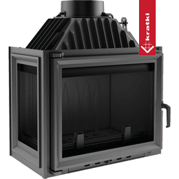Cast iron fireplace MAJA left-sided 8 kW Ø 200