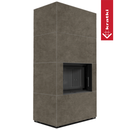 Moduulitakka KRATKI FLOKI BOX 8 kW Ø 160 kvartsisintteri FOKOS PIOKRATKI MBO musta termotekki