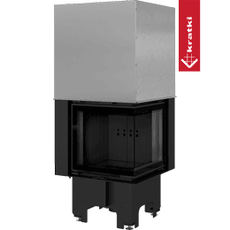 Semineu otel VNP 480/480 8 kW Ø 200 Lift-up negru thermotec