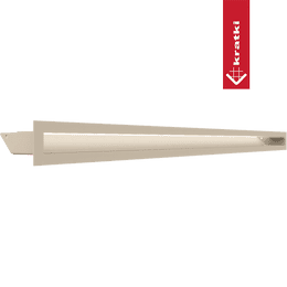 Kratka wentylacyjna kominkowa LUFT 6x100 kremowa Slim