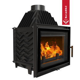 Kominek powietrzny żeliwny ZOSIA 12kW Ø 150 DECO