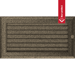 Lüftungsgitter Oskar 17x30 schwarz und gold Jalousie