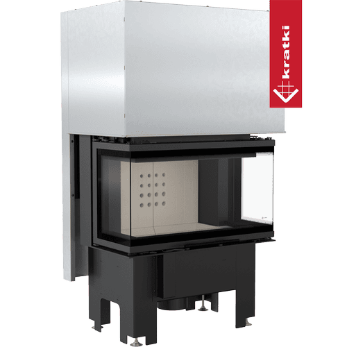 Steel fireplace KRATKI NBC 680/280 7 kW Ø 160 Lift-up