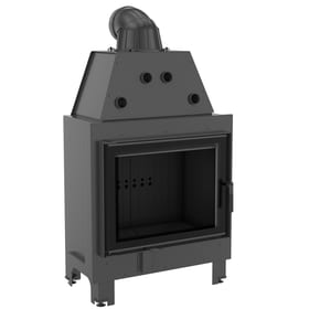 Steel fireplace MBA 17 kW Ø 200 black thermotec