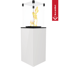 Patio Gas Heater Glass Panel White manual 8,2 kW