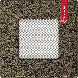 Rejilla de ventilación 11x11 negro y oro