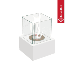Chimenea Bioetanol Portátil TANGO2 TÜV blanco