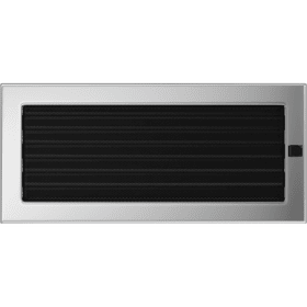 Vent Cover 17x37 nickel - plated with blinds