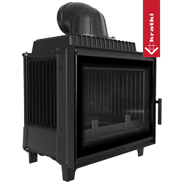 Kominek powietrzny żeliwny KRATKI FRANEK DECO 12 kW Ø 200