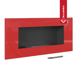 Rejilla de radiador GOLF roja brillante