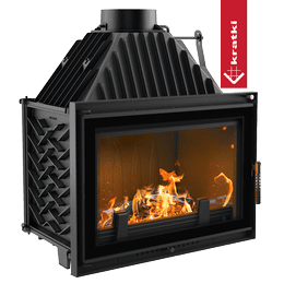 Cast iron fireplace KRATKI OLIWIA DECO 16 kW Ø 180 | Kratki
