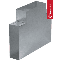 Flat duct t-piece