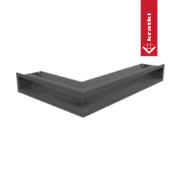Capac aerisire LUFT colț dreapta 40x60x9 grafit