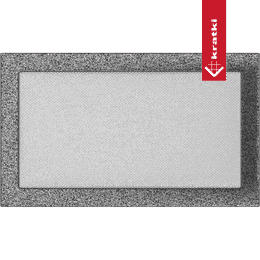 Grille de ventilation Oskar 17x49 noir et or une persienne