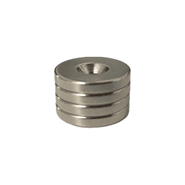 Okrogli magnet fi 20x3 mm z luknjo za vijak M4