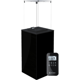 Patio gāzes sildītājs Patio Mini stikla panelis Melns automāts 8,2 kW