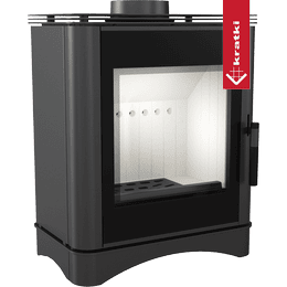 Wood burning steel stove KRATKI VEGA Ø 130 6 kW