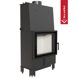 Krbový krb KRATKI LUCY 12 kW Ø 200 dvojité sklo