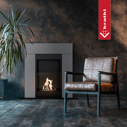 Freestanding Bioethanol fireplace WHISKEY TÜV granite