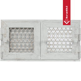 Ventilasjonsdeksel Retro 22 hvit